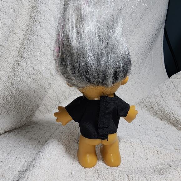 Vintage 90's Russ Troll Doll Figure Aged To Perfection Grey Hair Old Age Elderly - Picture 2 of 3